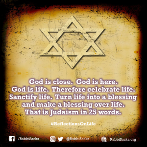 Reflections on Life - Rabbi Sacks