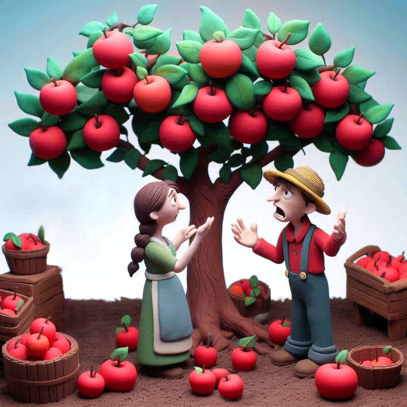 apple tree dispute story of farmers ownership fairs fair parsha parable orchard