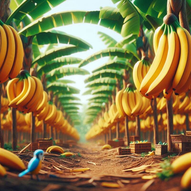 banana orchard flourishing