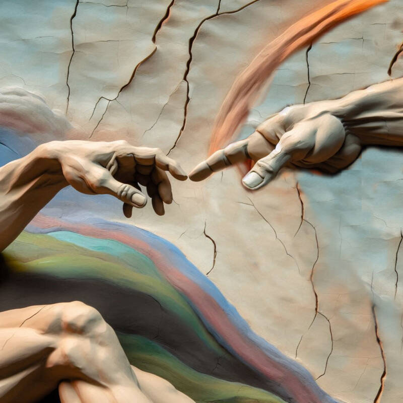 god and adam hands chessed