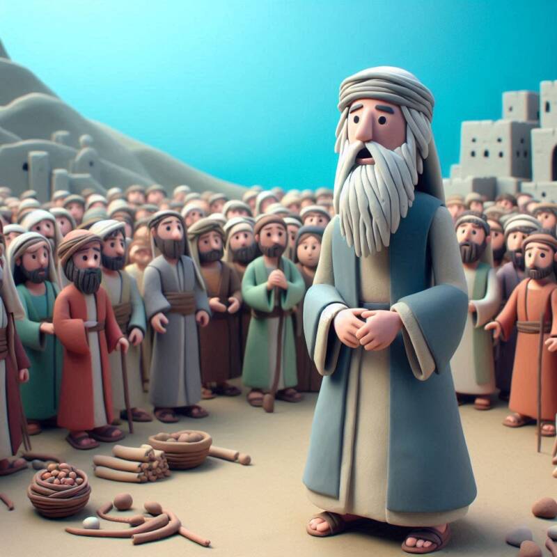 micah the navi prophet making a prophecy to the crowd in jerusalem 0f9974
