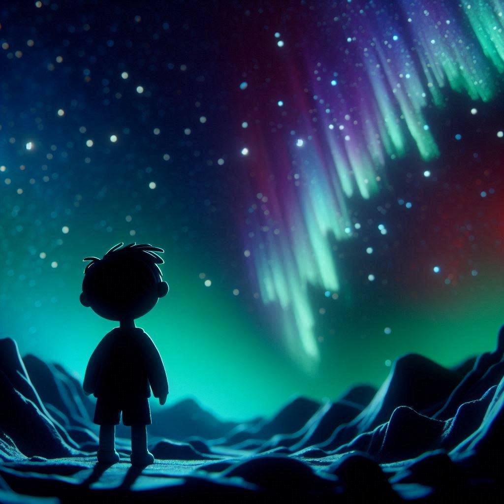 northern lights meditation vast universe contemplation spirituality stargazing wonder marvel night sky