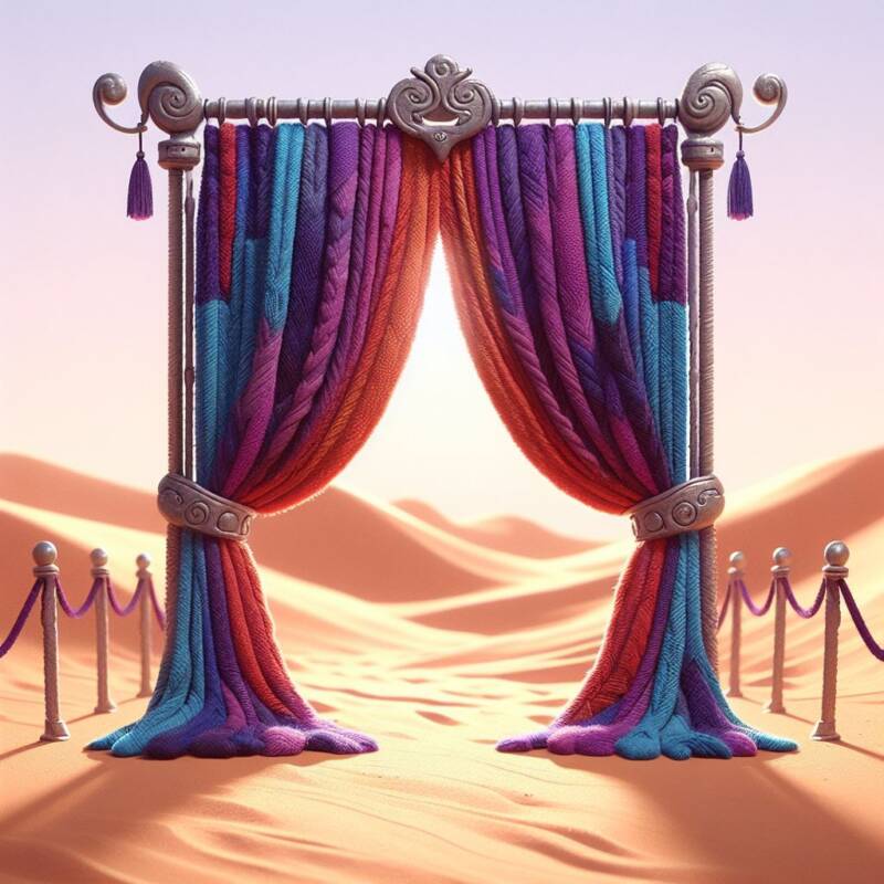 parochet mishkan in the desert curtain