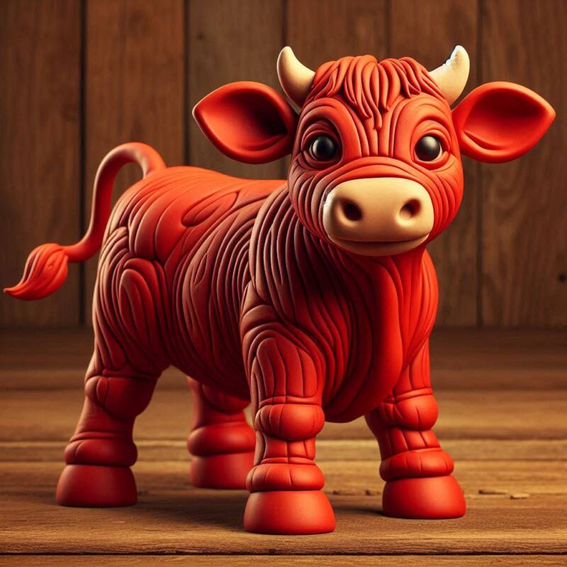 red heifer para adumah adamah cow calf claymation style