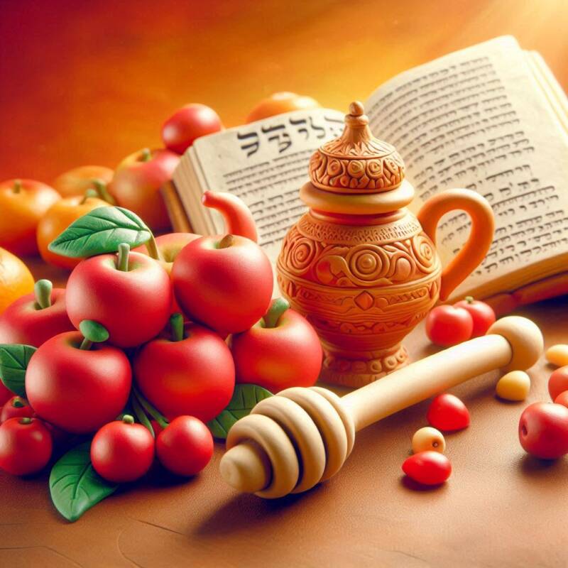 rosh hashanah apples honey pot book of life machzor