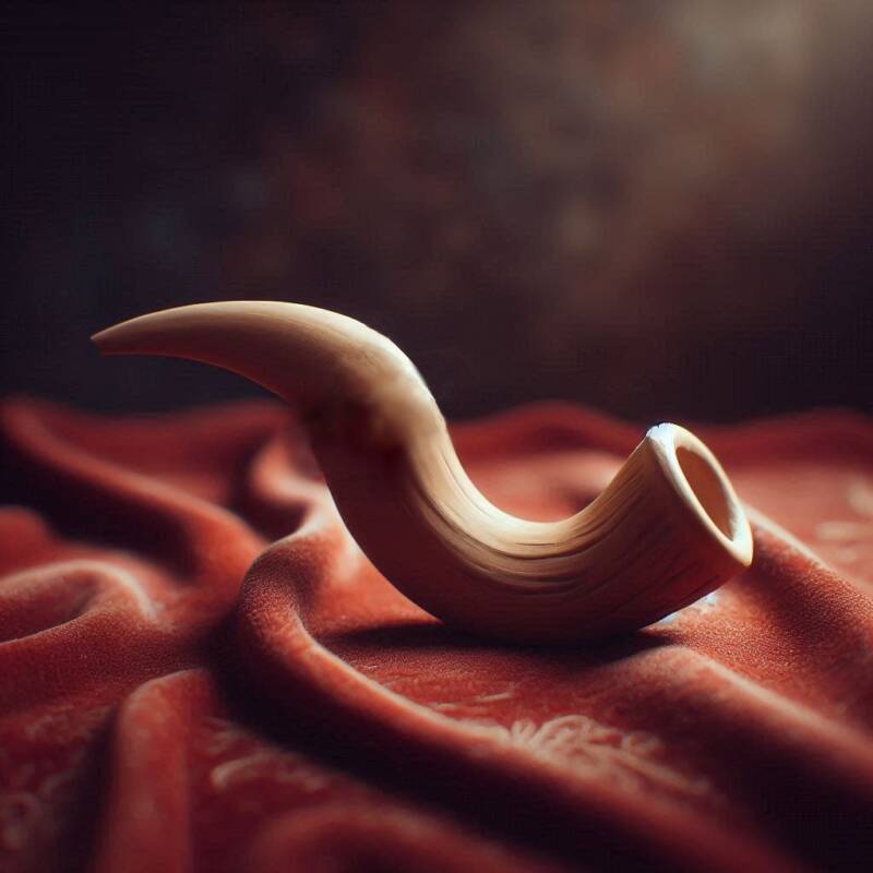shofar on velvet