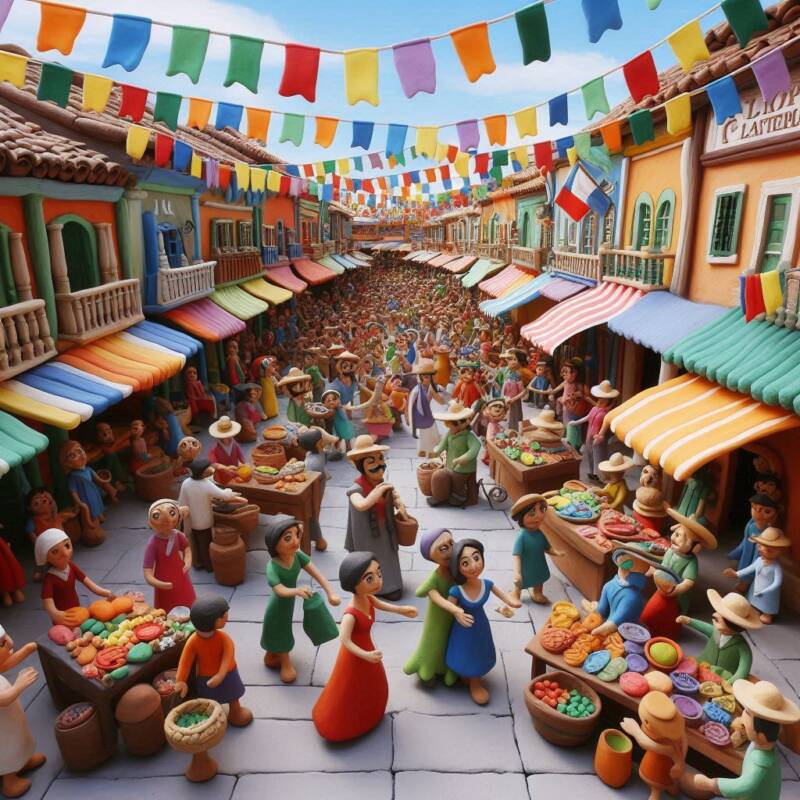 shuk marketplace busy stalls and customers