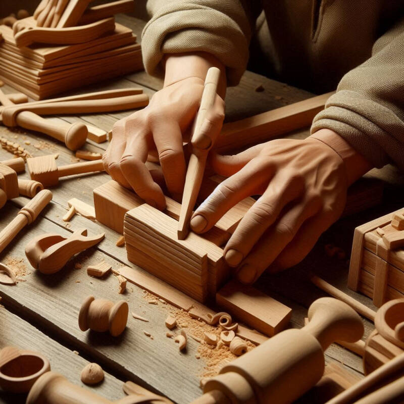 skilled hands woodwork crafting mishkan building